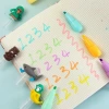 6 Cute cartoon highlighters for children and students, drawing stationery, and key point marking pens Application Scenario